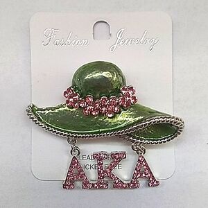 AKA Sorority Hat Pin with Logo